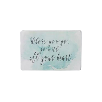 Where You Go Pastel Wood Block Sign