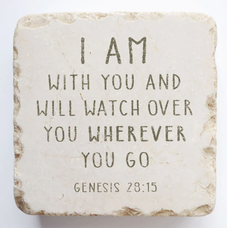 I Am With You Scripture Stone