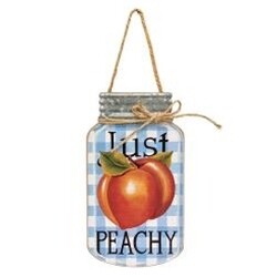 Just Peachy Mason Jar Wall Hanger