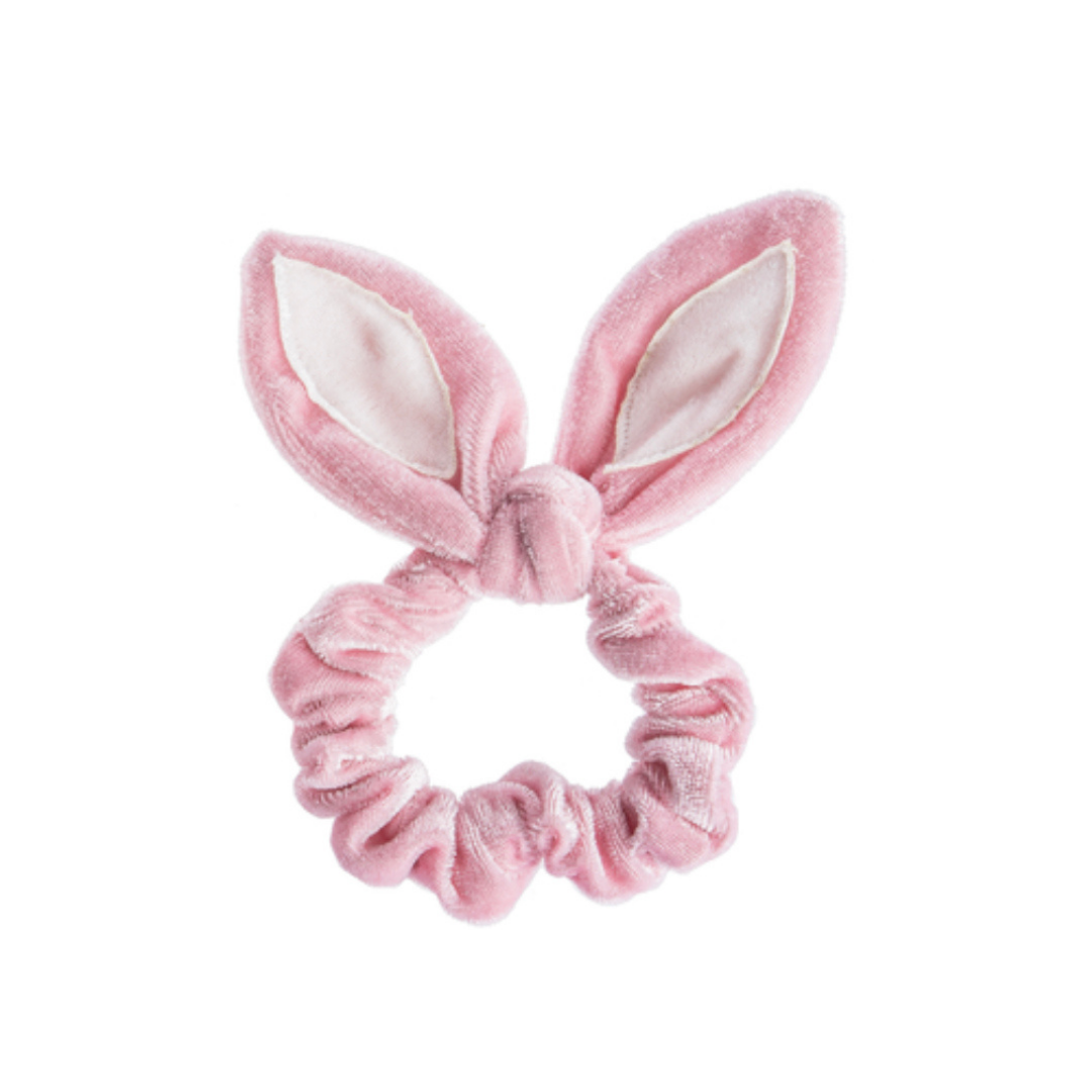 Pink Bunny Ear Scrunchie
