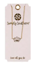 SS Gold Waterlily Necklace