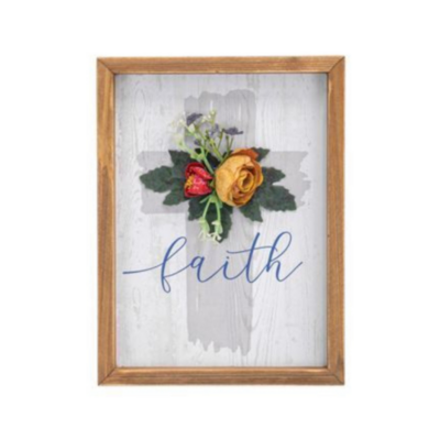 Faith Floral Cross