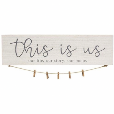 White This Is Us Photo Hanger