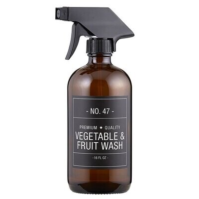 Amber Vegetable And Fruit Wash Bottle