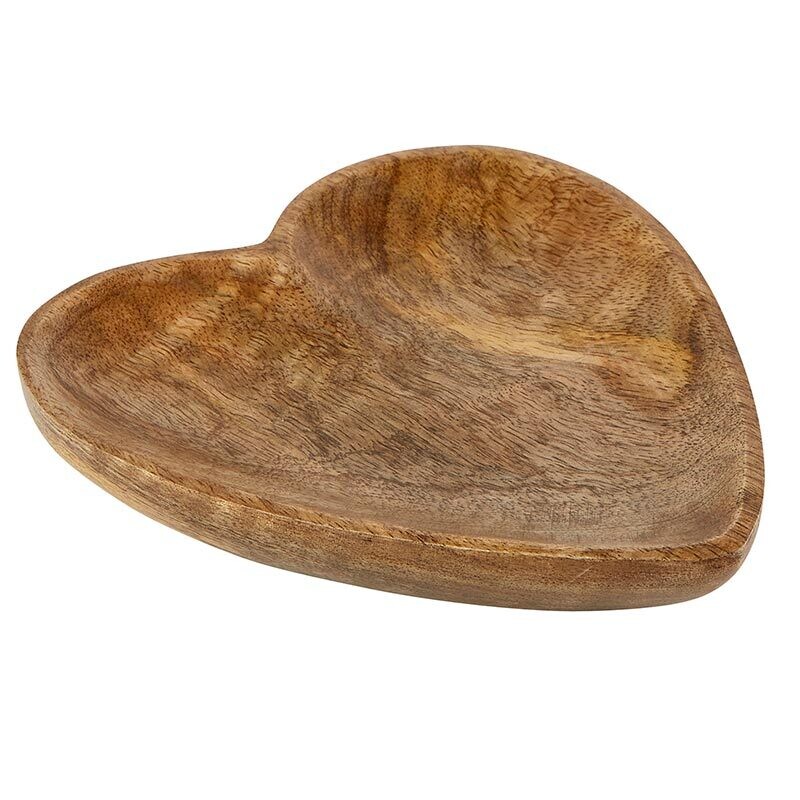 Lg Wooden Heart Tray