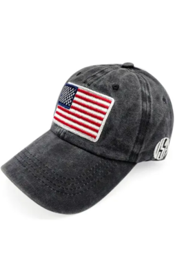 Embroidered American Flag Baseball Cap