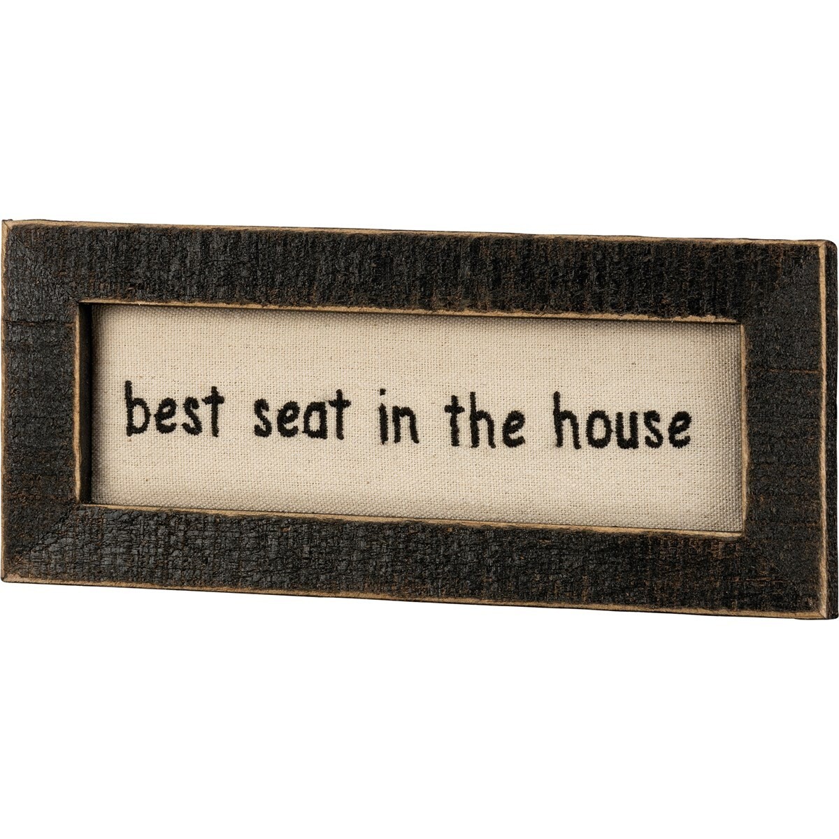 Embroidered Best Seat Sign