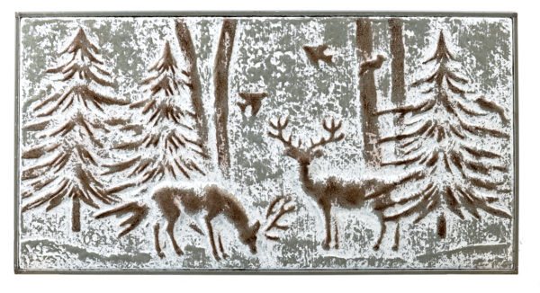 Embossed Forest Scene Wall Decor