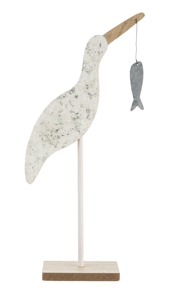 Tall Metal Shorebird Figurine