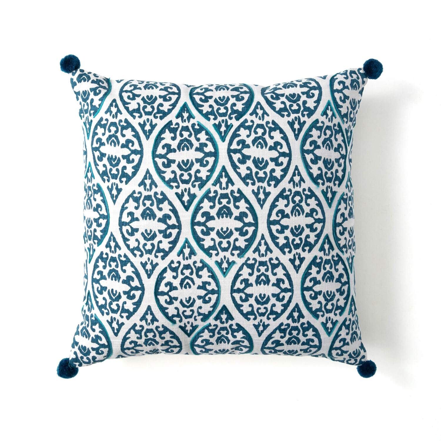 Blue Portuguese Patterned Pillow