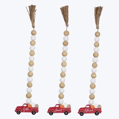 Autumn Red Truck Beads