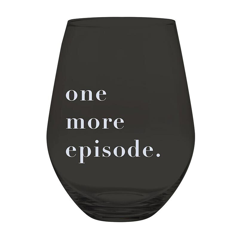 One More Episode Jumbo Wine Glass