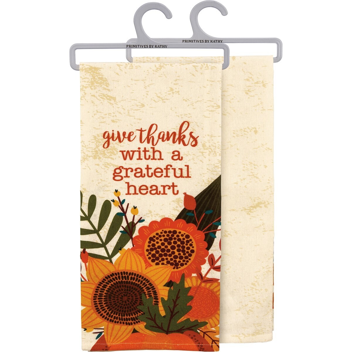 Give Thanks Fall Floral Towel