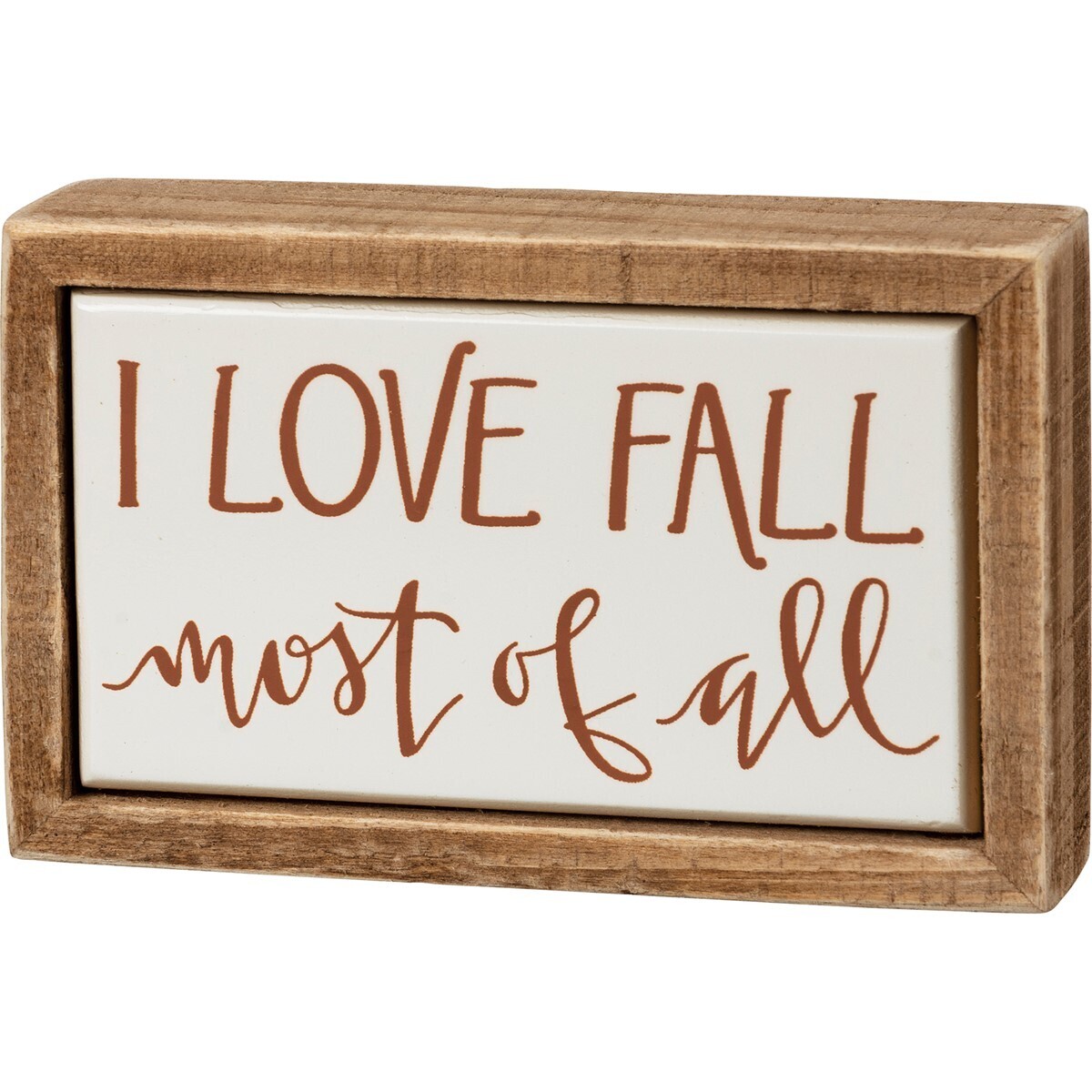 I Love Fall Mini Box Sign