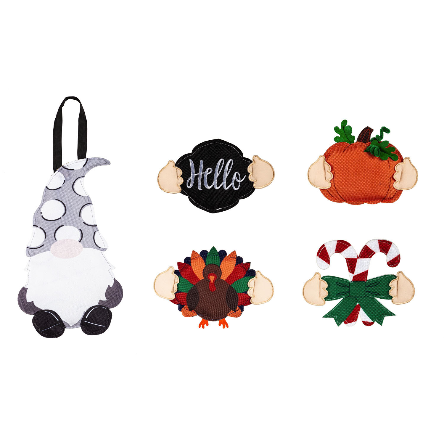Fall Winter Interchangeable Hanging Gnome