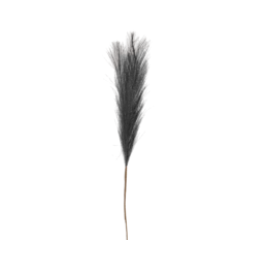 Faux Charcoal Pampas Grass Pick