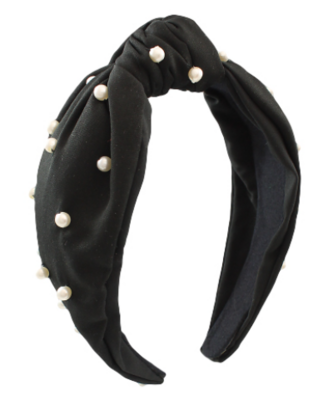 Black Pearl Studded Headband