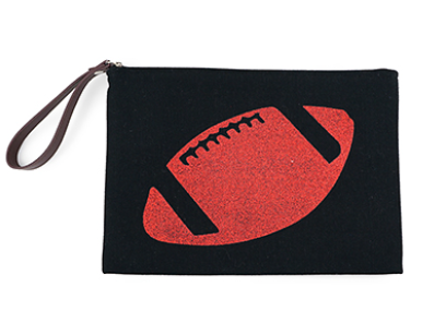 Red Football Pouch