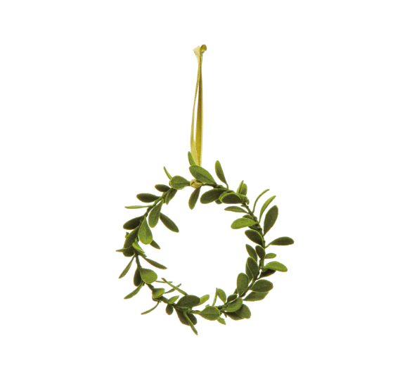 Sm Hanging Faux Boxwood Wreath