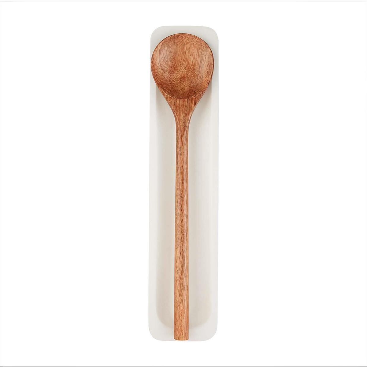 White Wood Spoon Rest Set