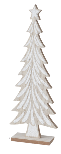 Lg Carved White Tree