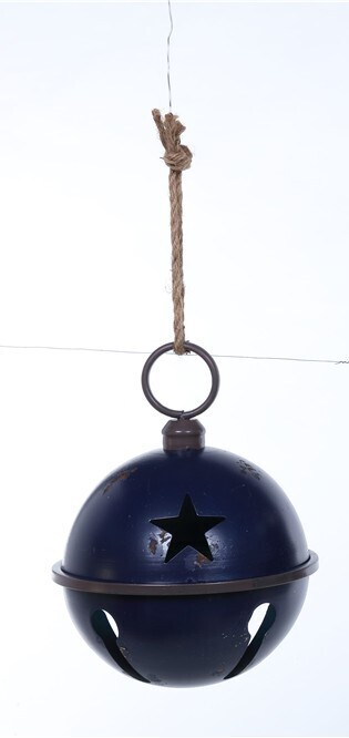 Lg Blue Christmas Bell