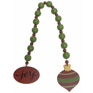 Joy Ornament Beaded Garland