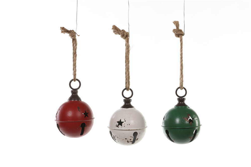Lg Metal Red Jingle Bell Ornament
