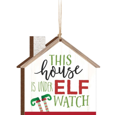Elf Watch House Ornament