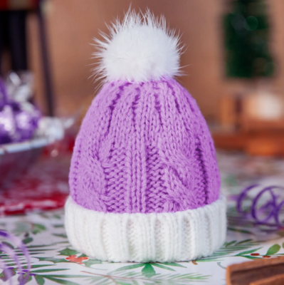 Purple Marshmallow Mug Hat