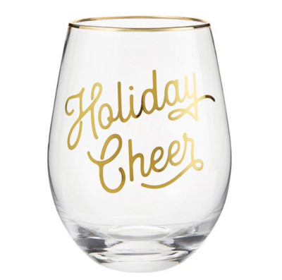 Holiday Cheer Wine Glass
