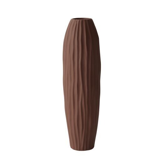 Tall Matte Brown Vase
