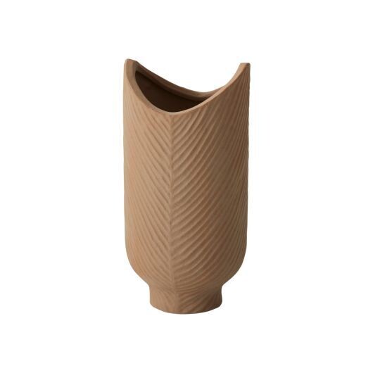 Tall Matte V-Design Vase