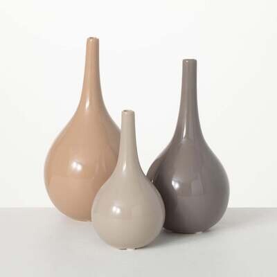 Lg Warm Glossy Vase