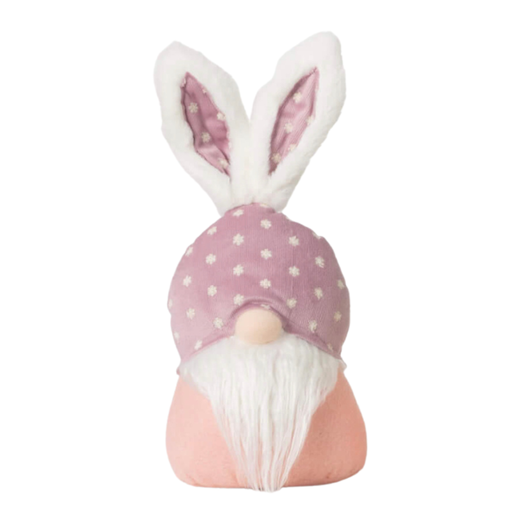 Purple Polka Dot Bunny Gnome