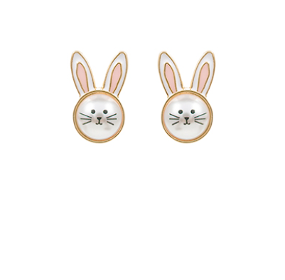 Pearl Rabbit Earrings