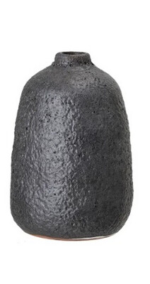 Lg Black Terracotta Vase