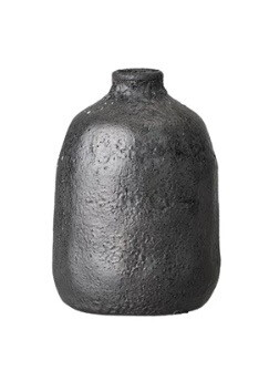 Med Black Terracotta Vase