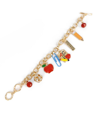 School Charm Bracelet