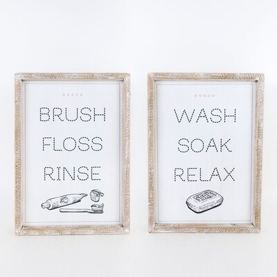 Reversible Wash Brush Sign