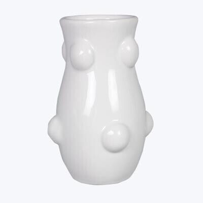 White Pop Dot Vase