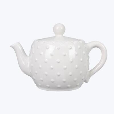 White Cottage Tea Pot