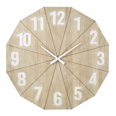 Natural Wooden Clock