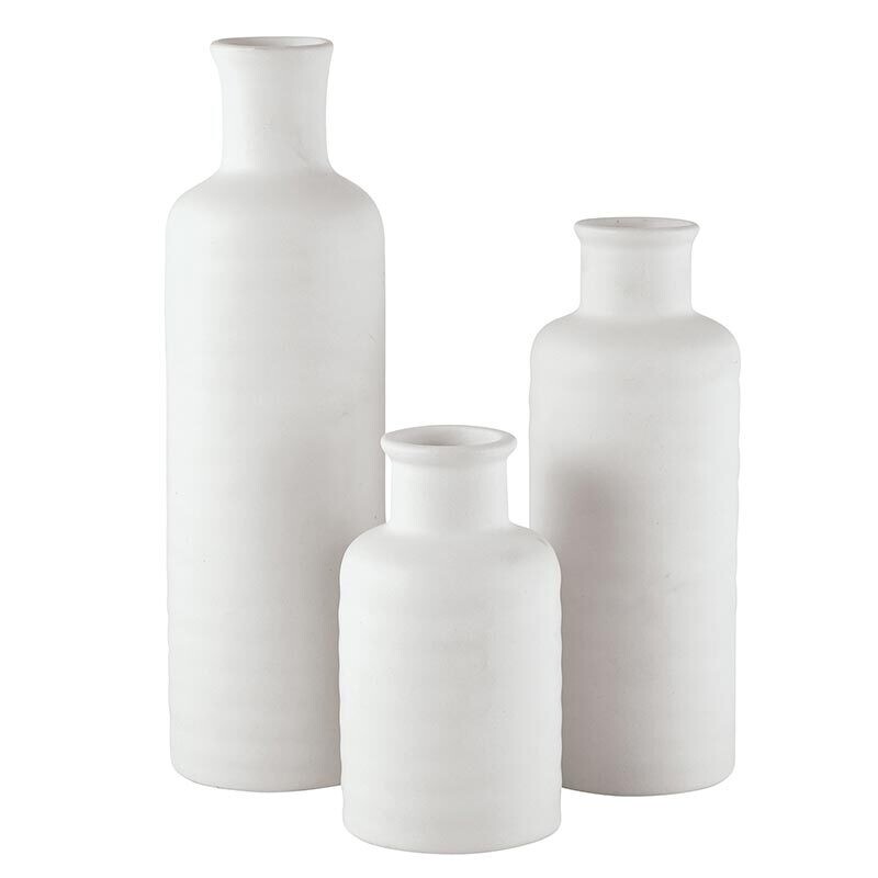 Sm Contemporary White Vase