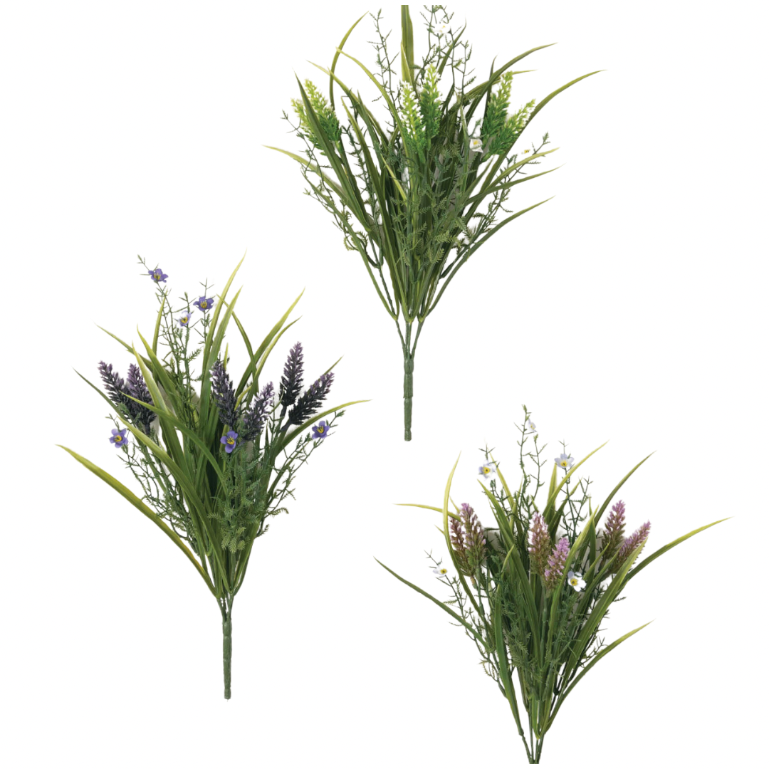 Lavender Grass Bush