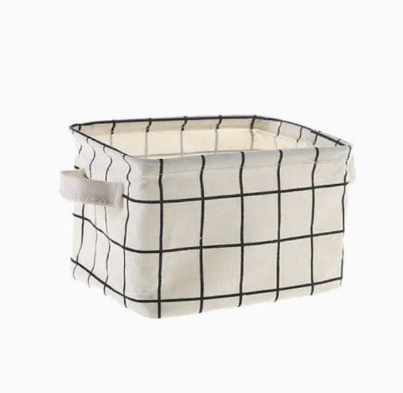 Checkered Storage Basket