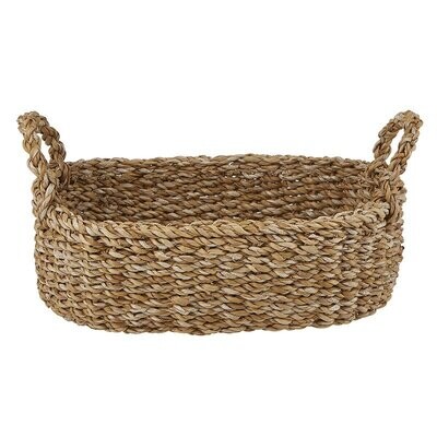 Med Handled Oval Seagrass Basket