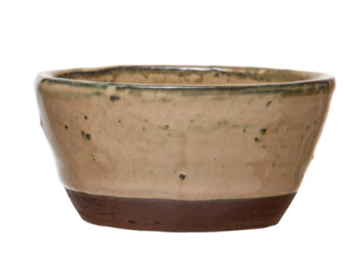 Tan Stoneware Bowl