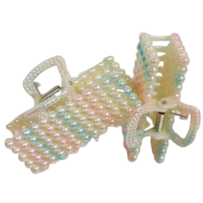 Rectangle Pearl Claw Clip