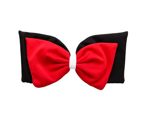 Red, Black & White Bow Clip